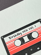 Birthday Mix Tape Card