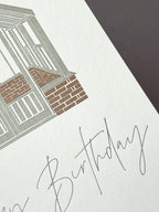 Birthday Greenhouse Letterpress Card