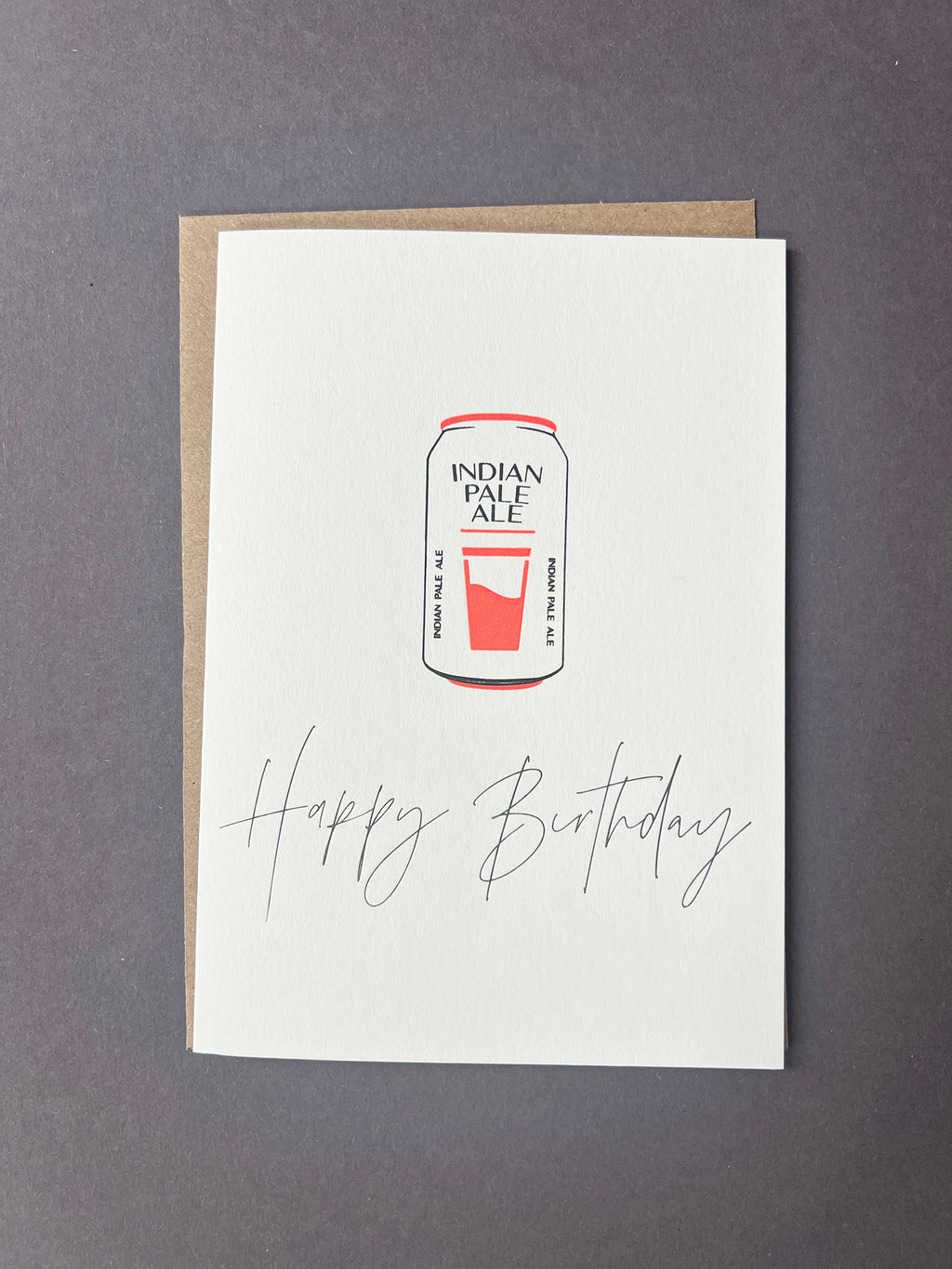 Birthday Beers Letterpress Card