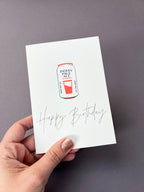Birthday Beers Letterpress Card