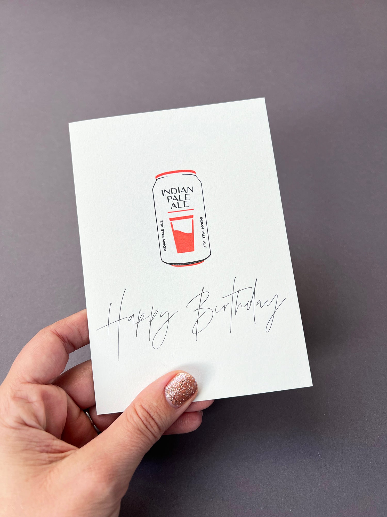 Birthday Beers Letterpress Card