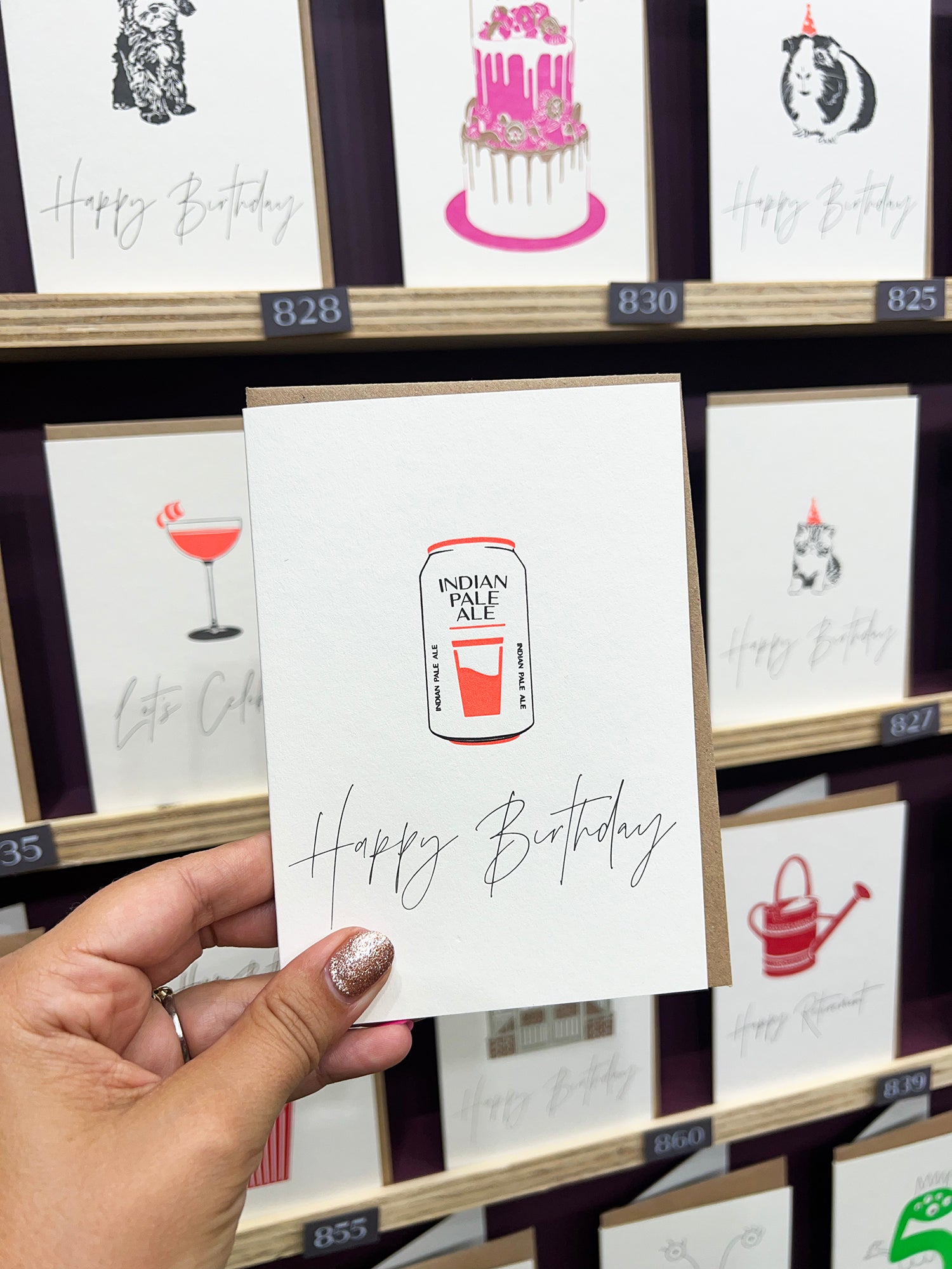 Birthday Beers Letterpress Card