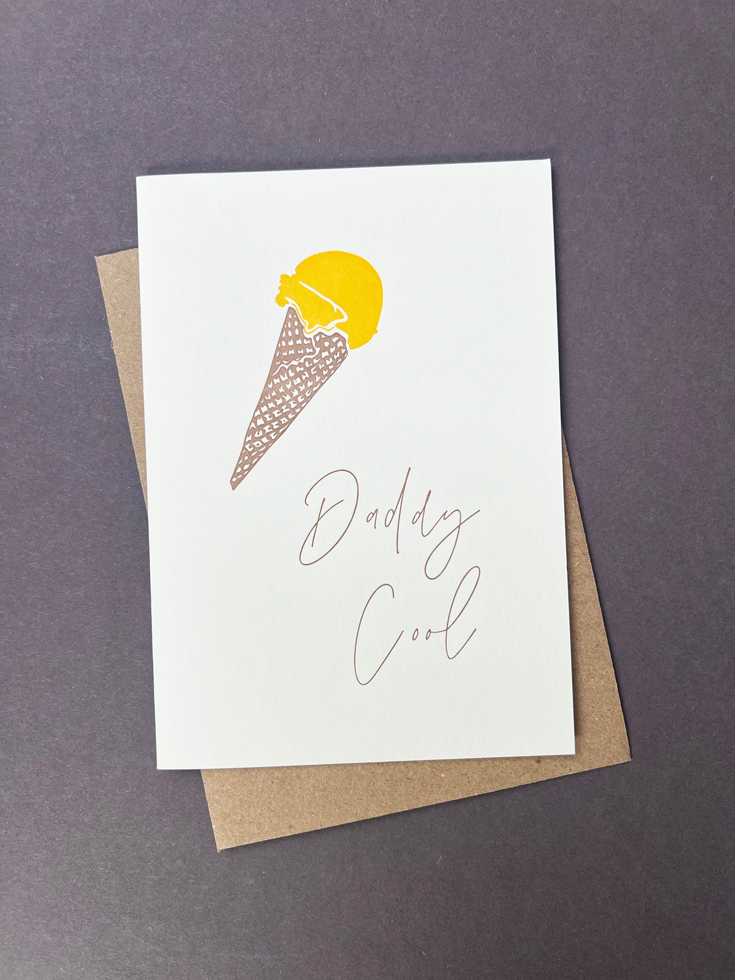 Daddy Cool Birthday Letterpress Card | Father's Day Card