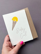 Daddy Cool Birthday Letterpress Card | Father's Day Card