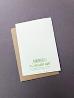 Flower Press Yellow Letterpress Card | Mother's Day Card