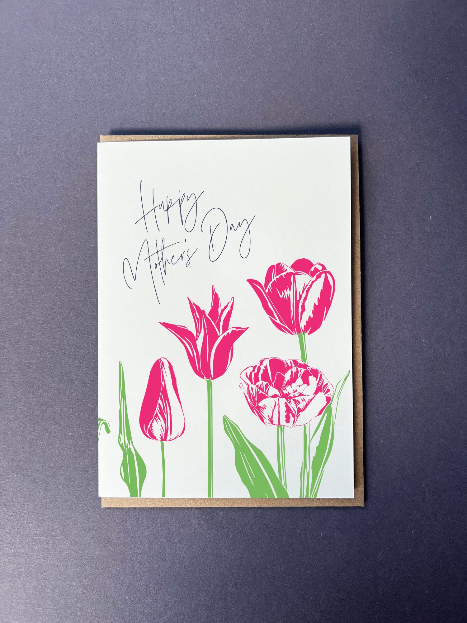 Mother's Day Tulip Letterpress Card | Mother's Day Card