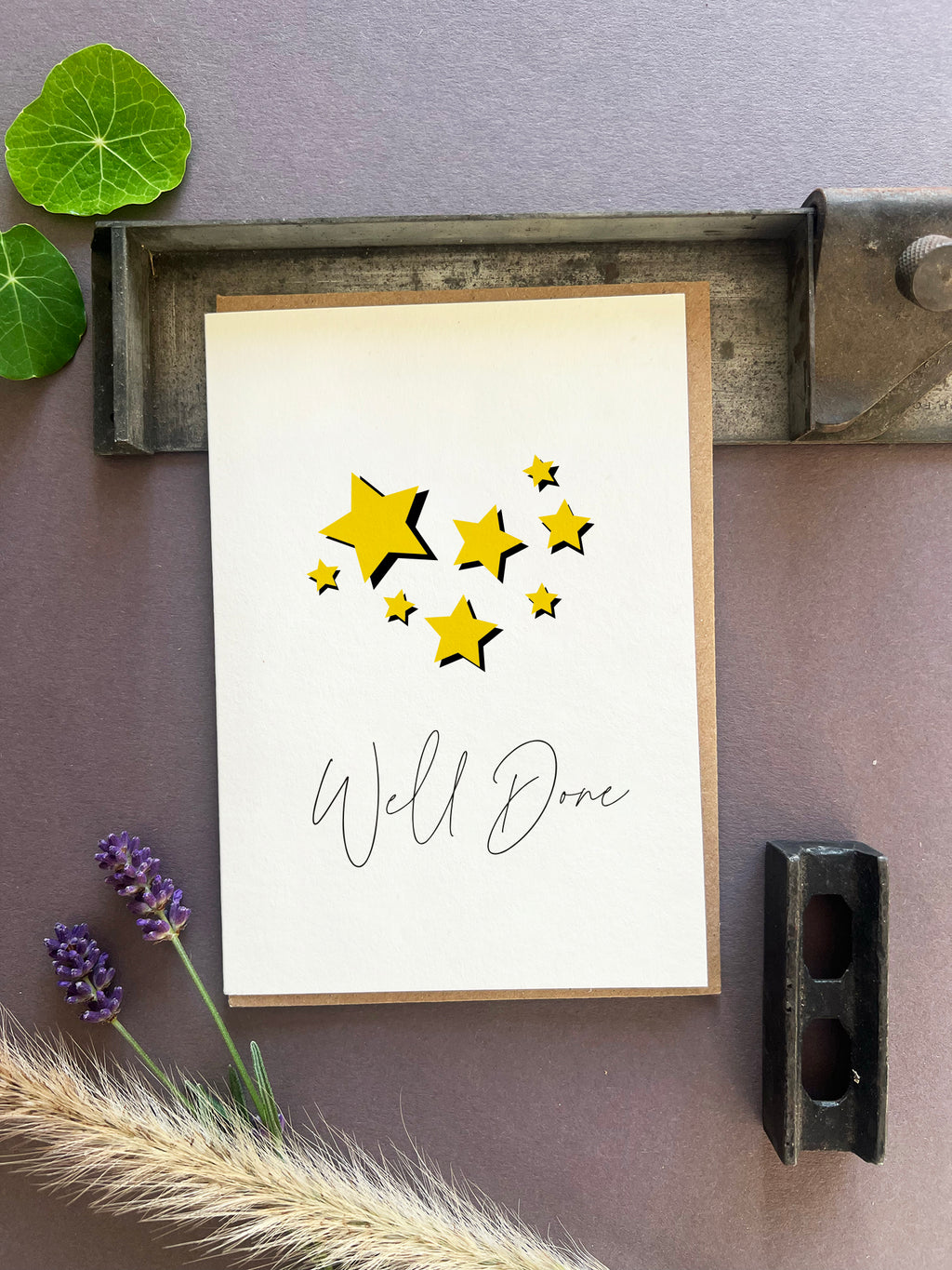 Well Done Stars Letterpress Card