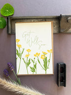 Get Well Buttercup Letterpress Card
