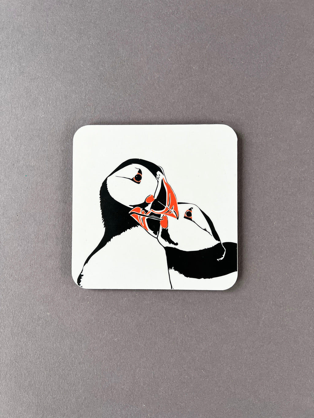 Puffin Nuzzle Coaster