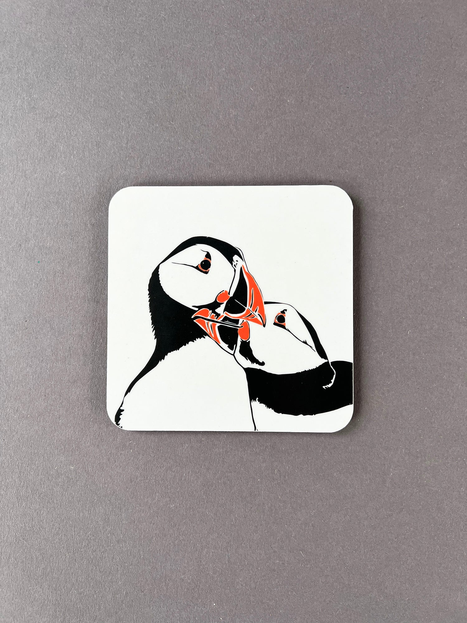 Puffin Nuzzle Coaster