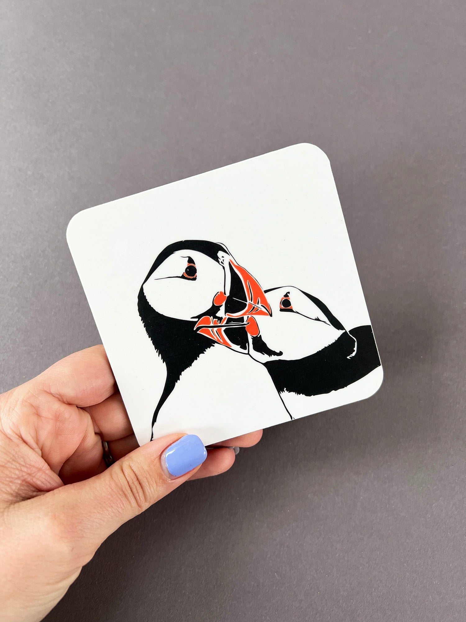 Puffin Nuzzle Coaster