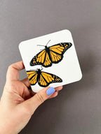 Monarch Orange Butterfly Coaster