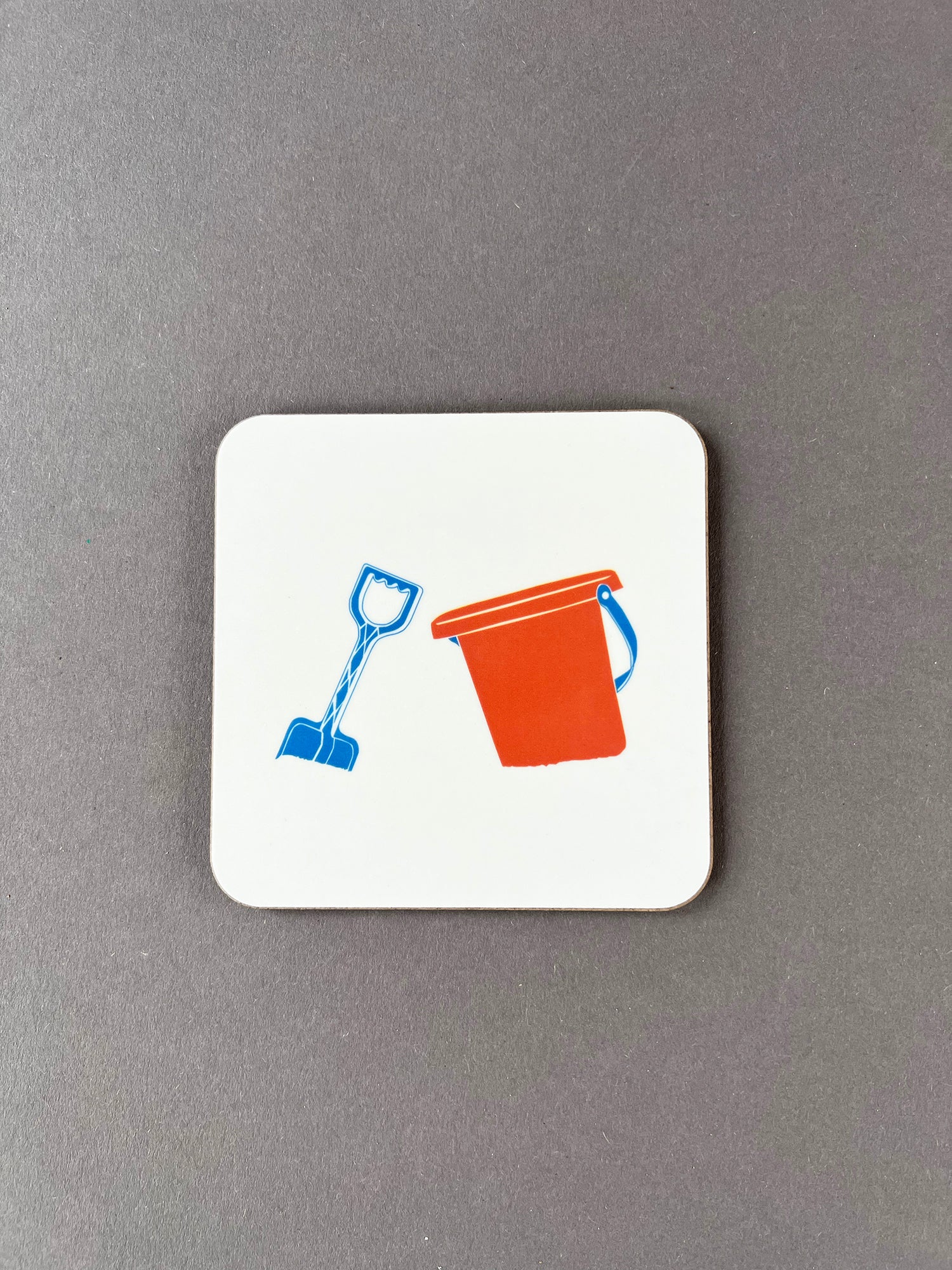 Bucket and Spade Coaster