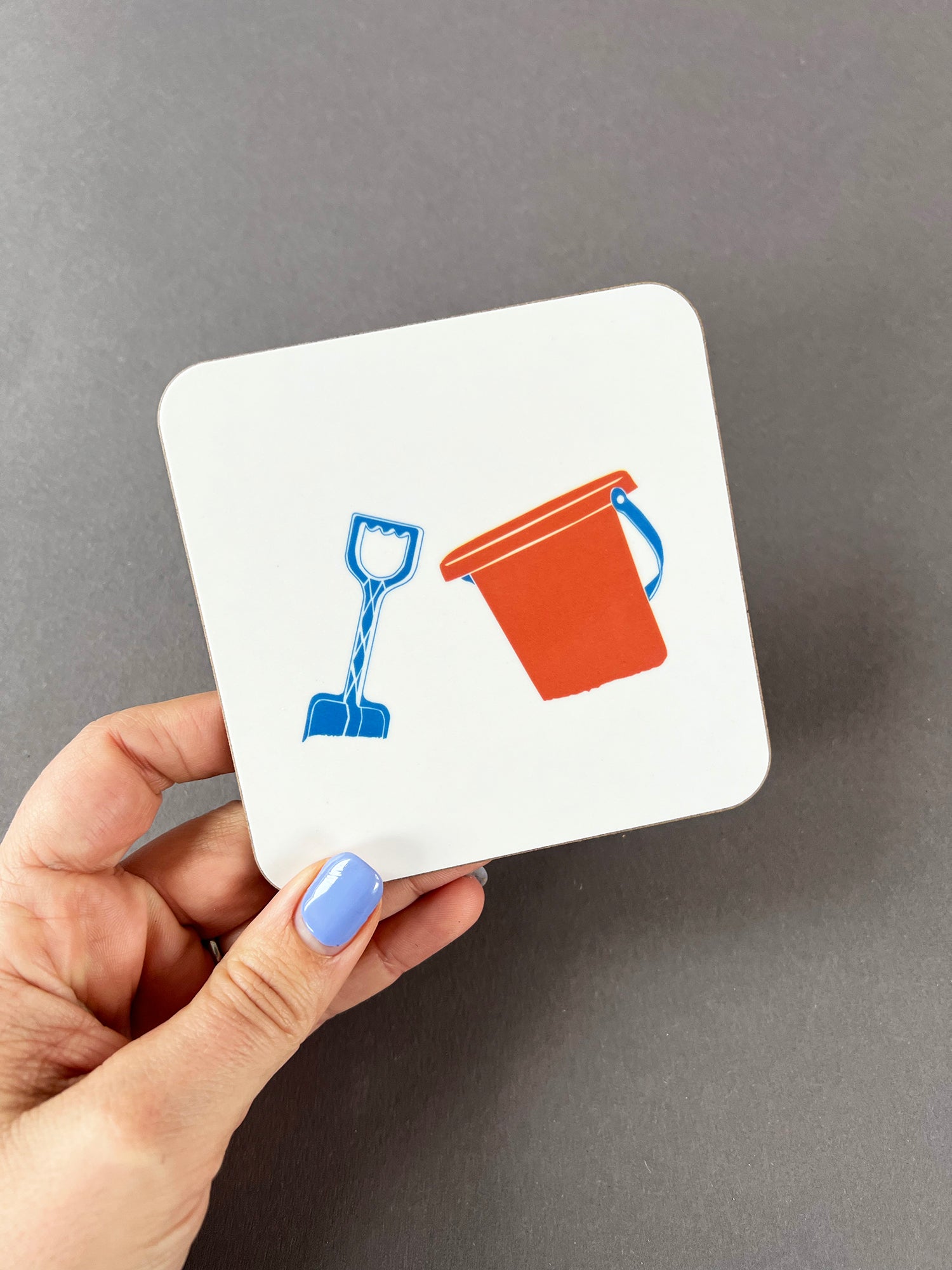 Bucket and Spade Coaster