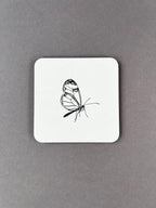 Glasswing Butterfly Coaster