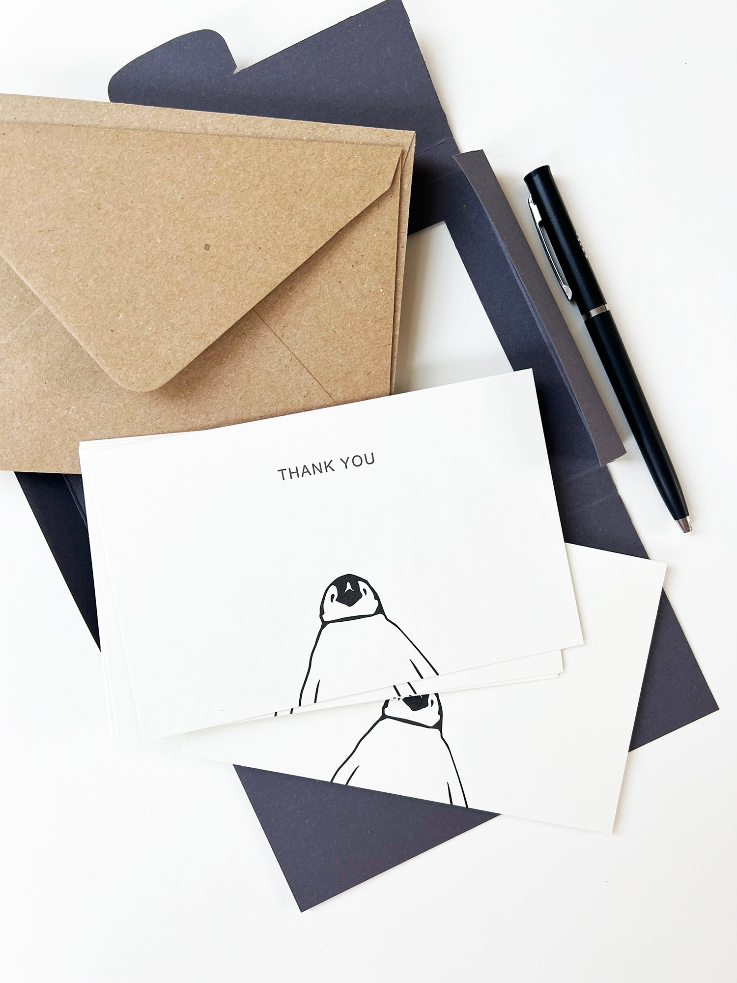 Penguin Correspondence Notecard Set | Set of 10