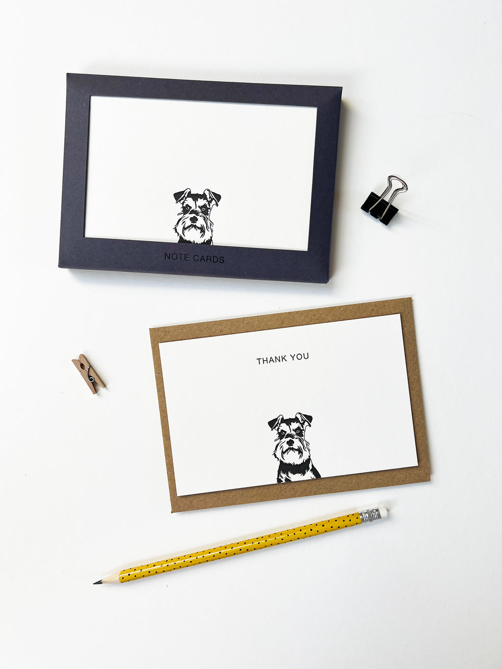 Schnauzer Correspondence Notecard Set | Set of 10