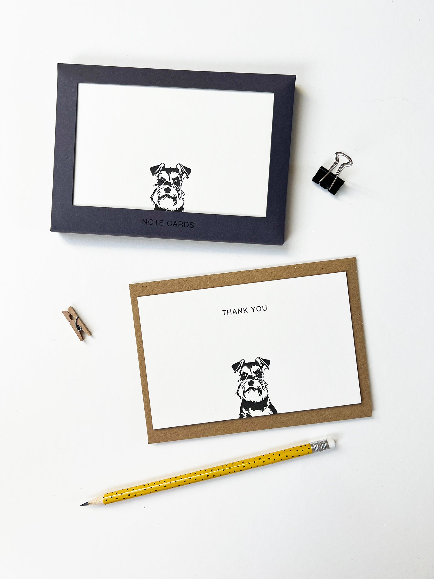 Schnauzer Correspondence Notecard Set | Set of 10