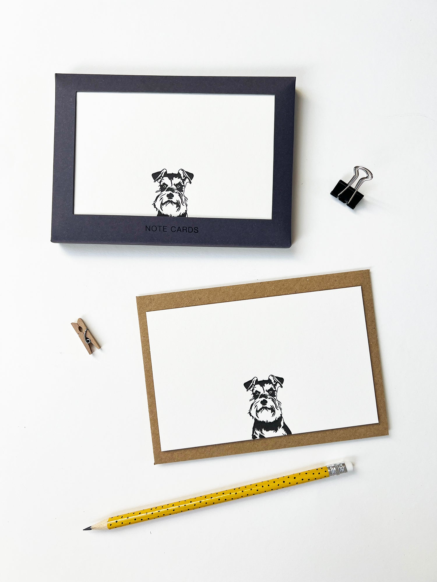 Schnauzer Correspondence Notecard Set | Set of 10
