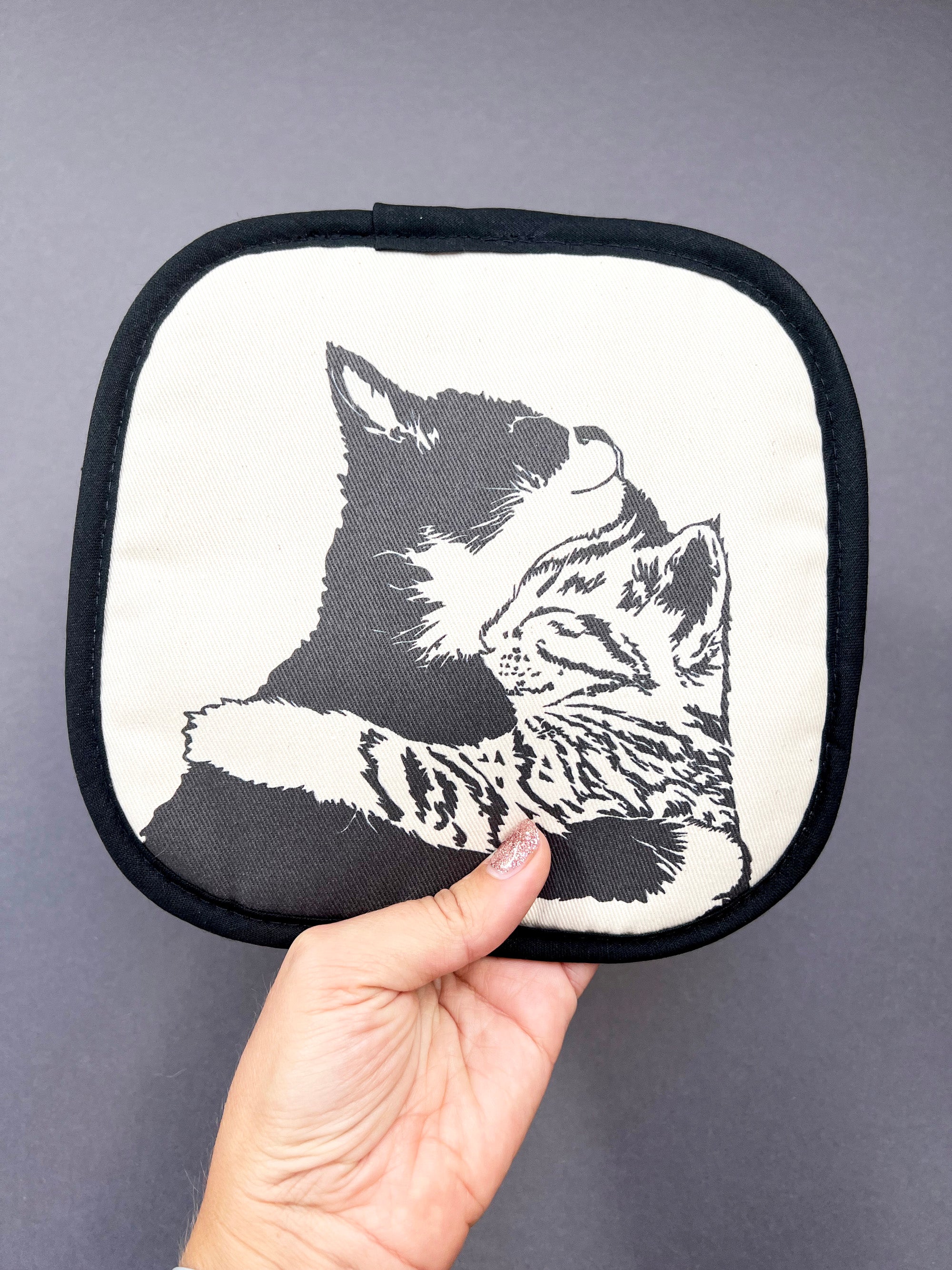 Cuddle Time Cat - Pot Holder
