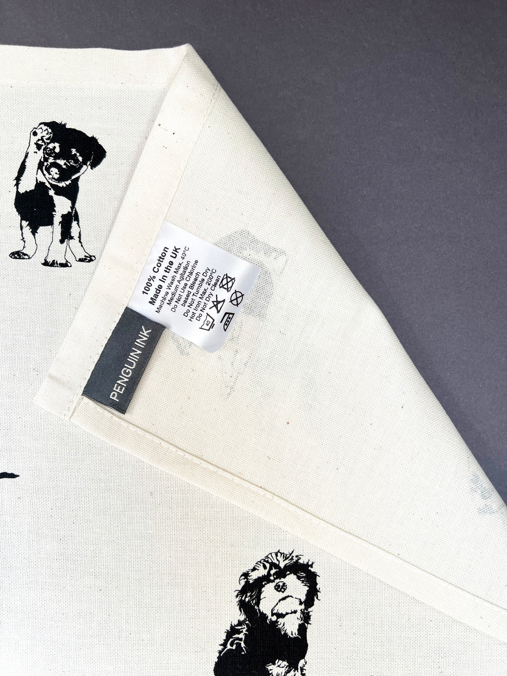 Multi Puppies Tea Towel