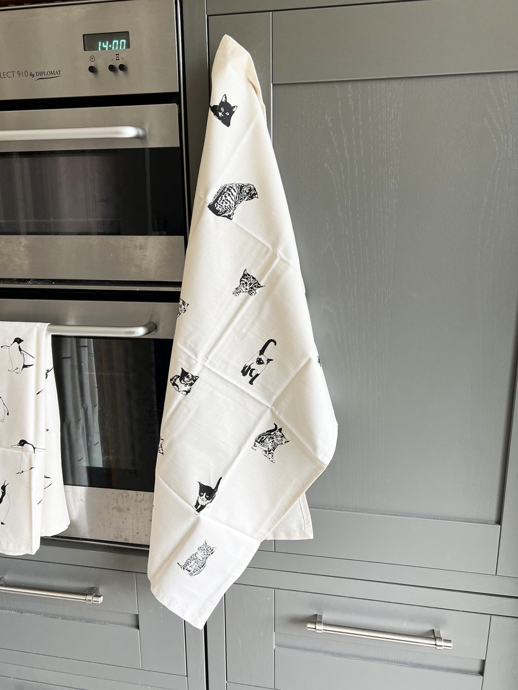 Multi Pussycat Tea Towel