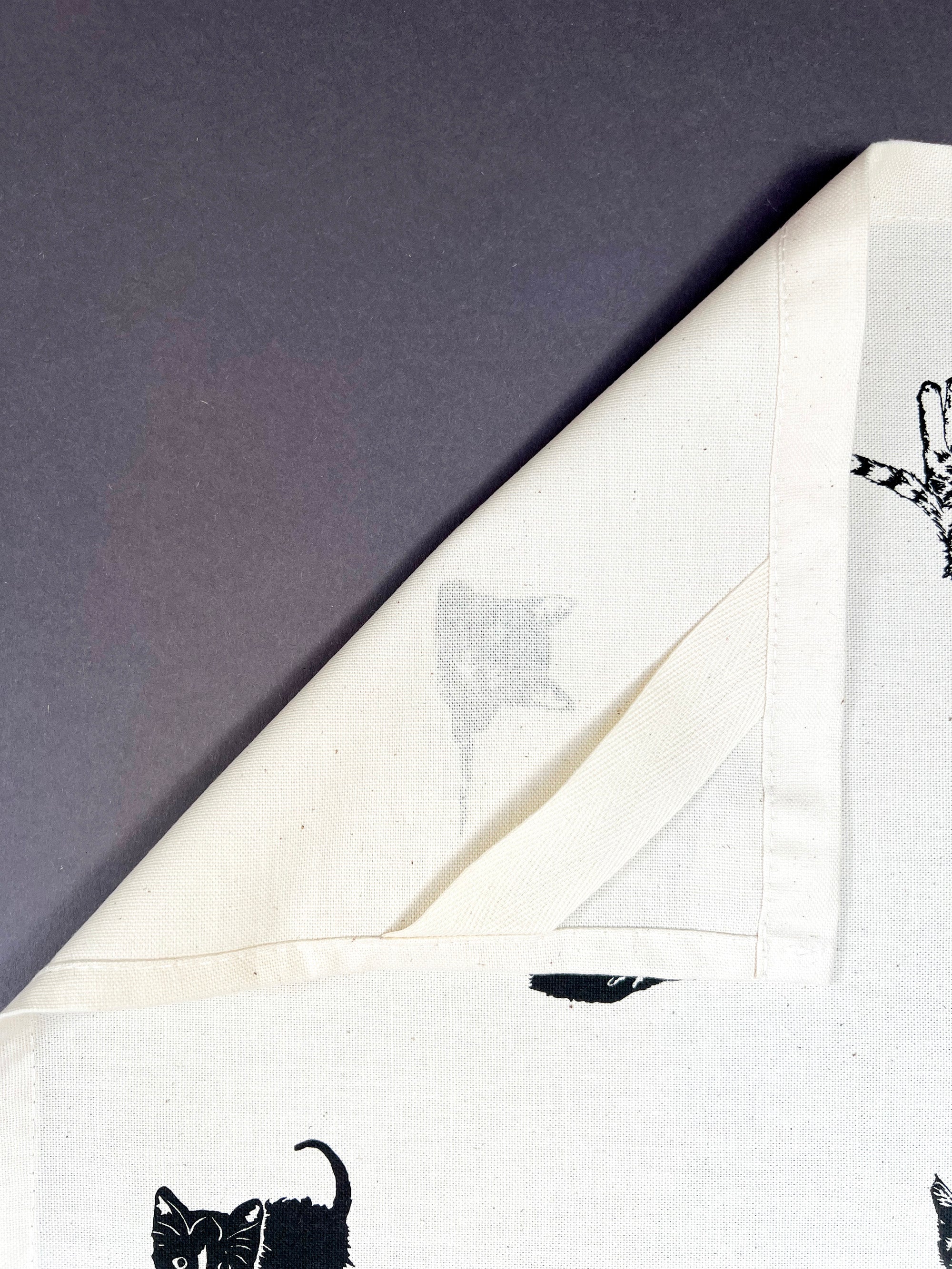 Multi Pussycat Tea Towel