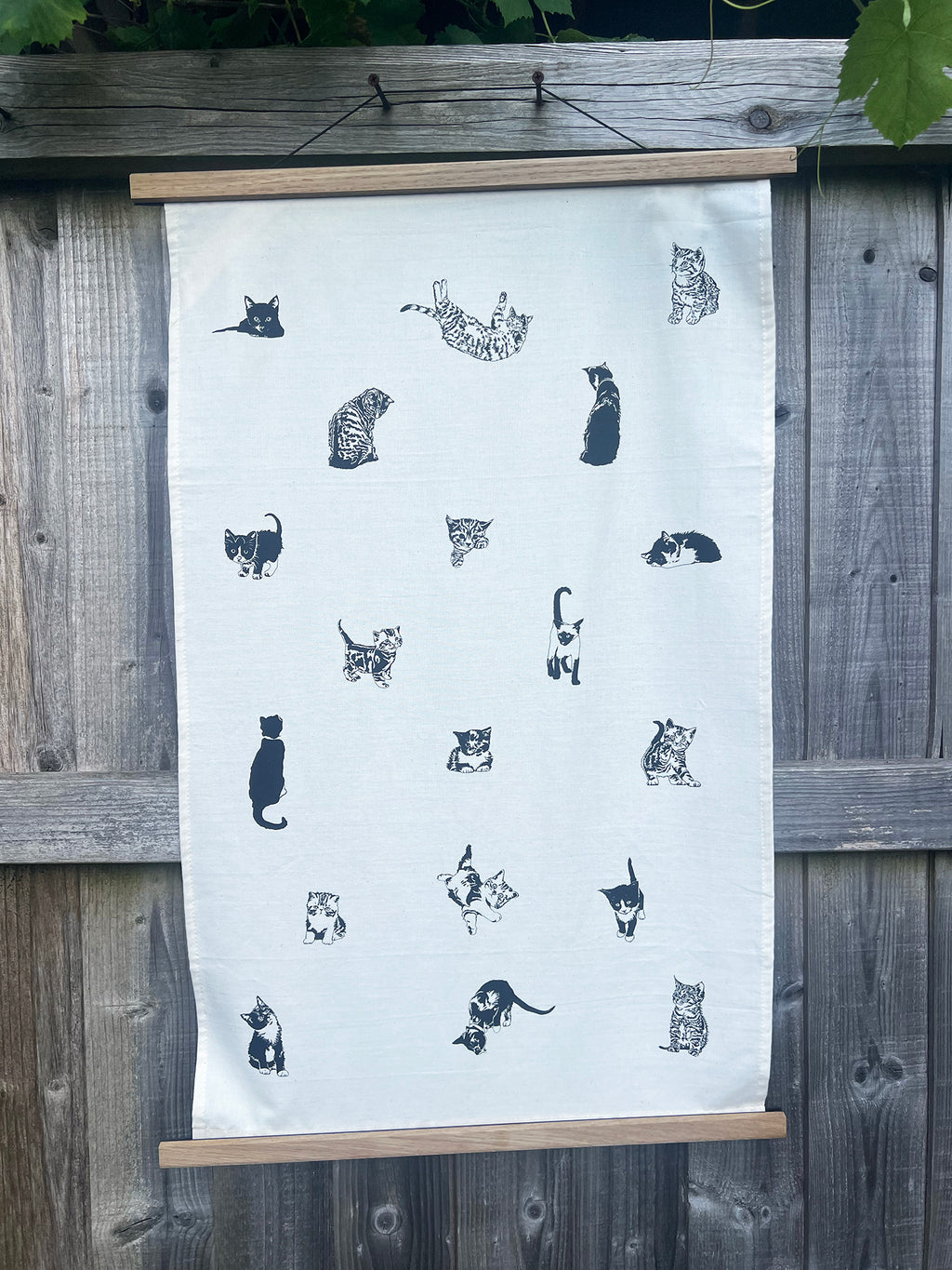 Multi Pussycat Tea Towel
