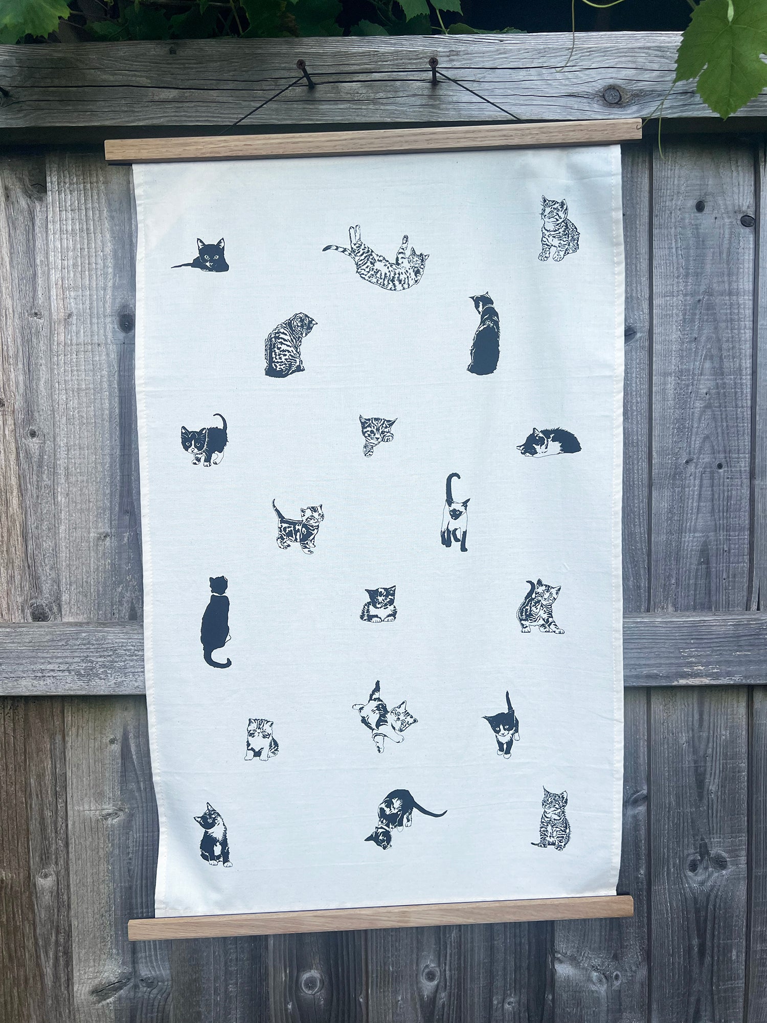 Multi Pussycat Tea Towel
