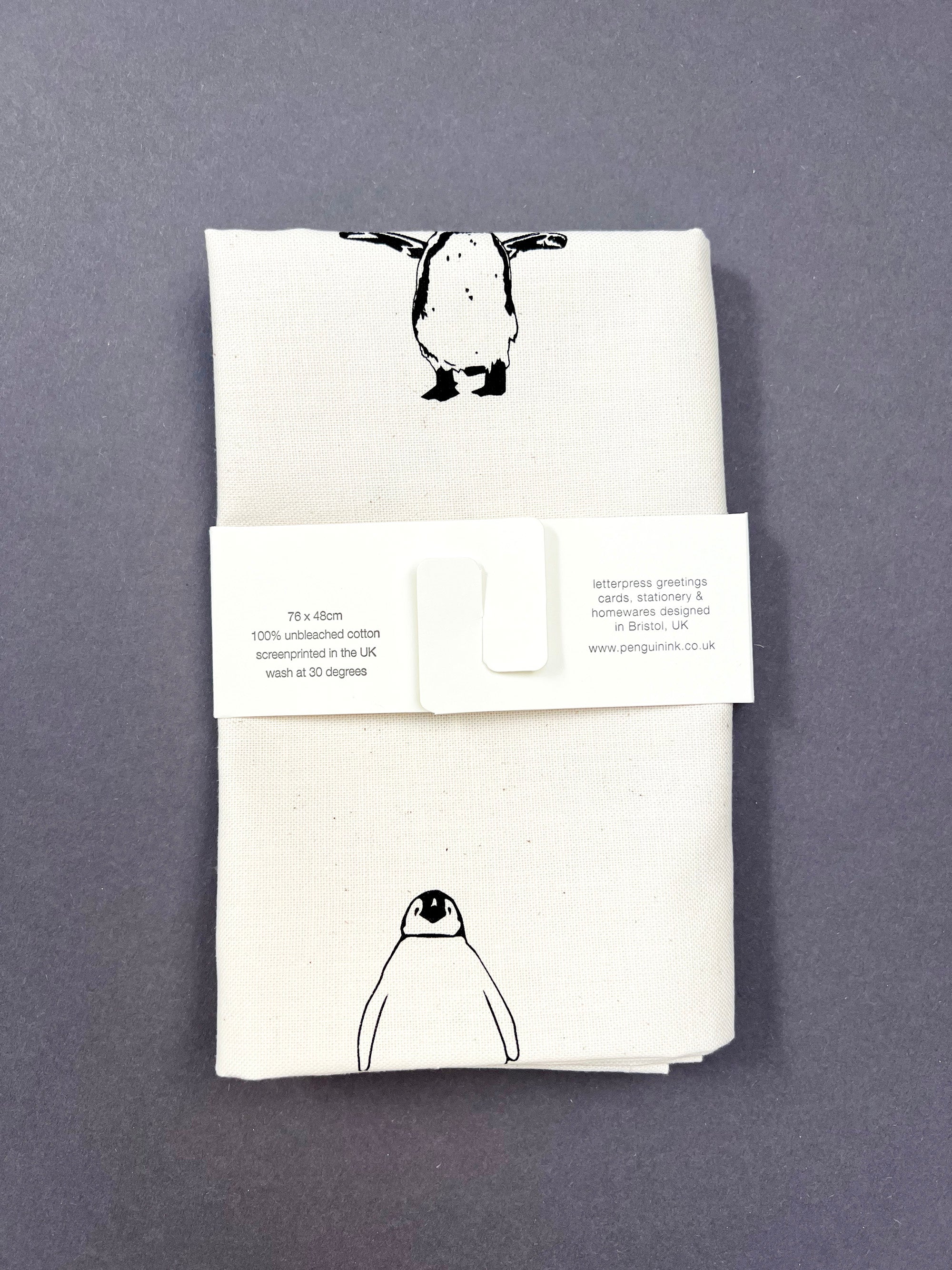 Multi Penguin Tea Towel