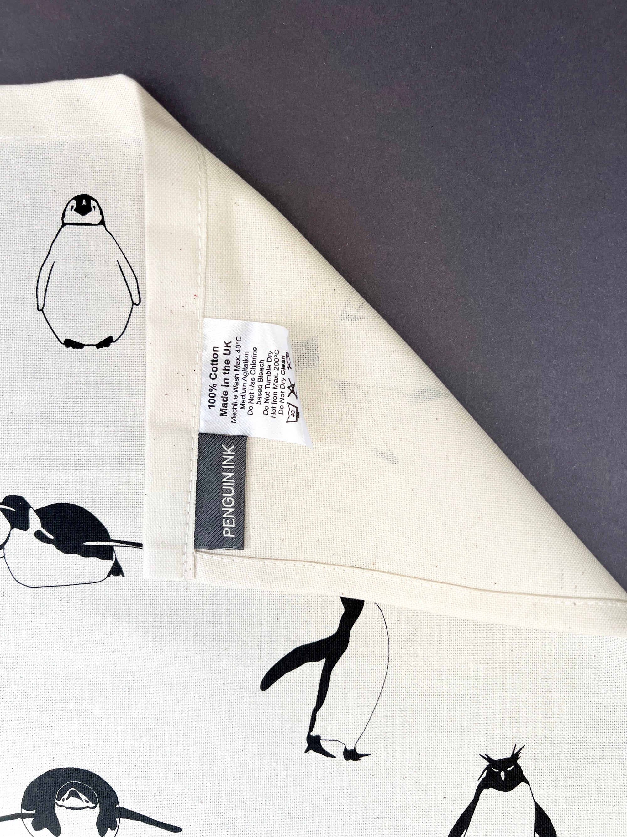 Multi Penguin Tea Towel