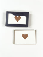 Gold Heart Tiny Note Boxed Set | Set of 10