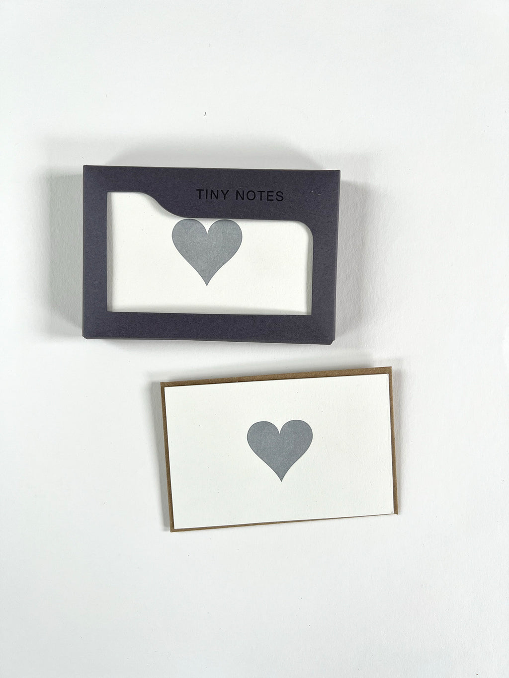 Silver Heart Tiny Note Boxed Set | Set of 10