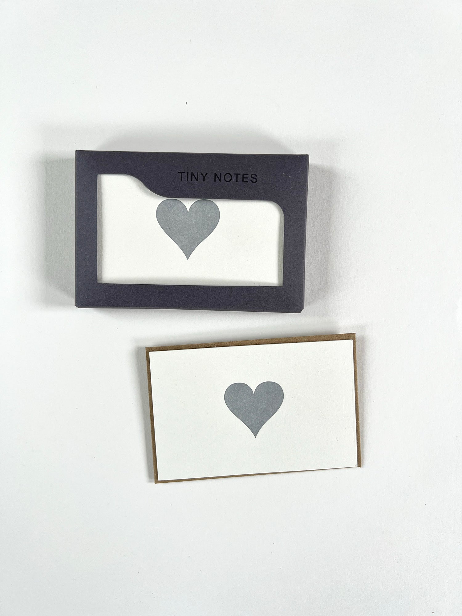 Silver Heart Tiny Note Boxed Set | Set of 10
