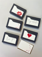 Confetti Red Heart Tiny Note Boxed Set | Set of 10