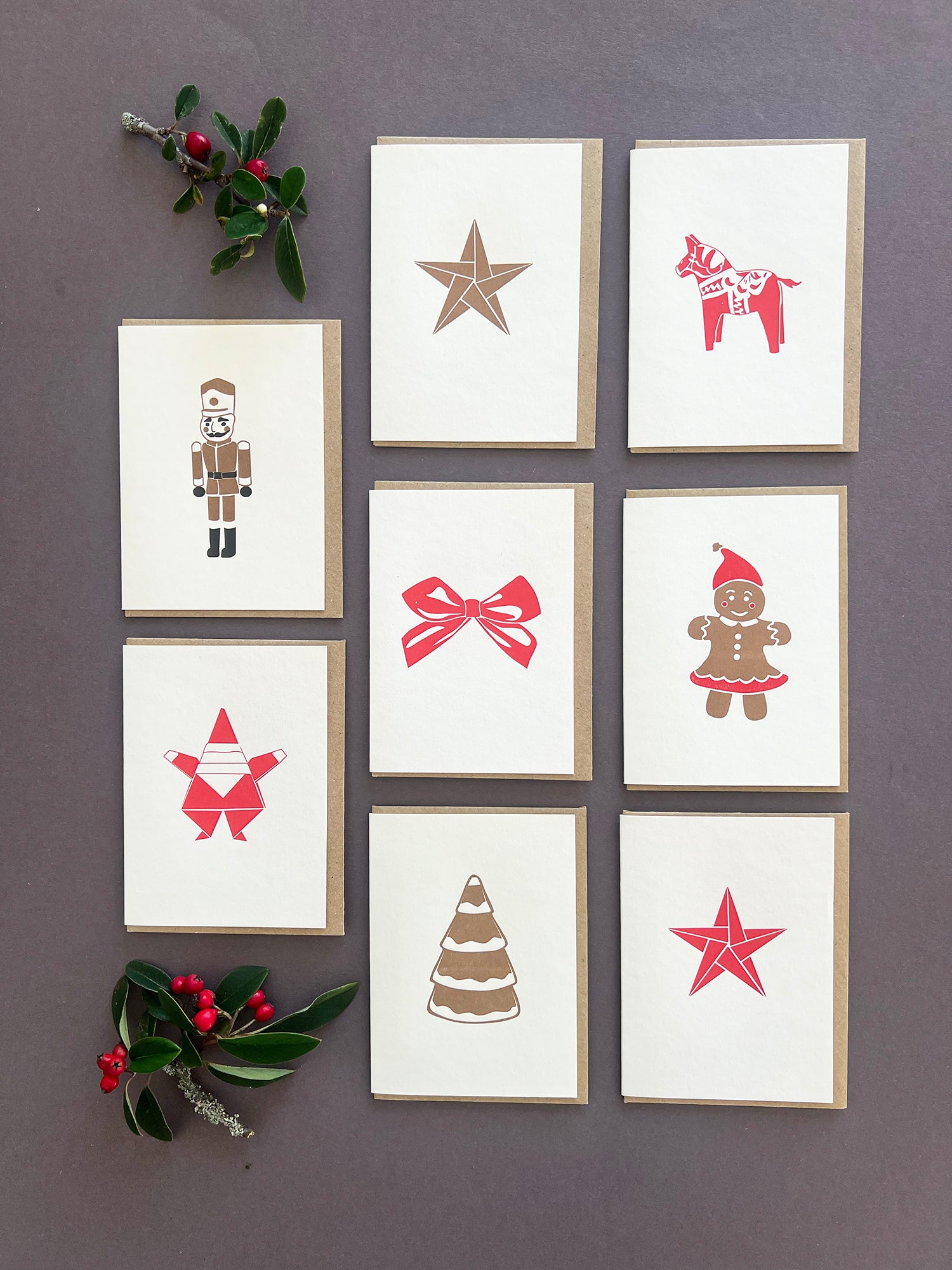 Sale Christmas Letterpress Notecards | Pack of 16