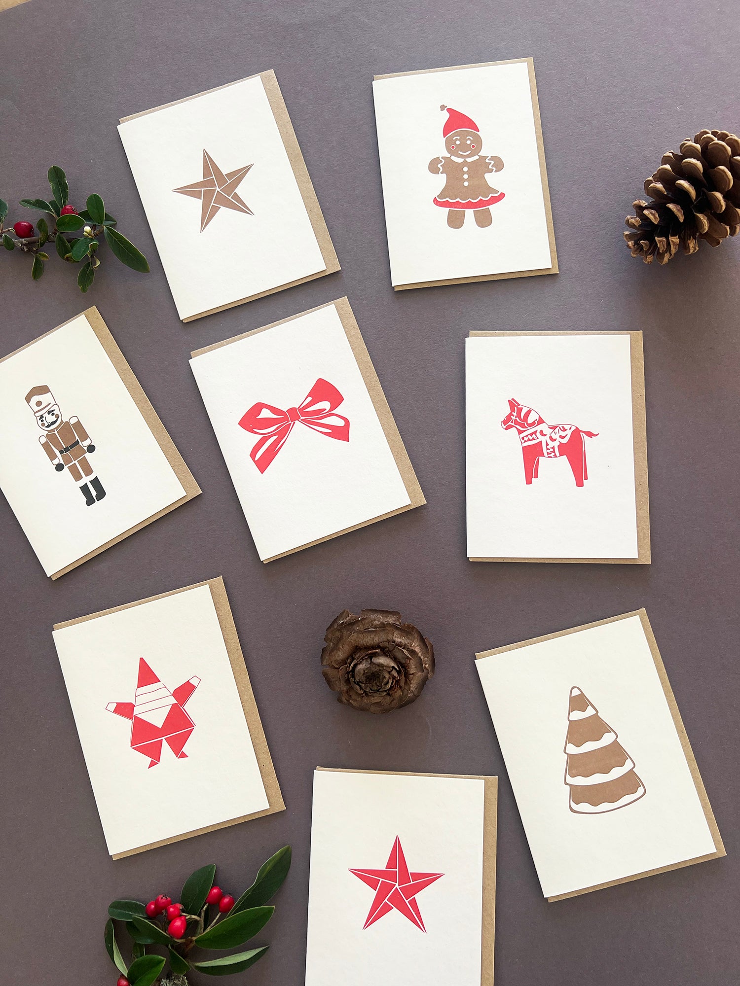 Sale Christmas Letterpress Notecards | Pack of 16