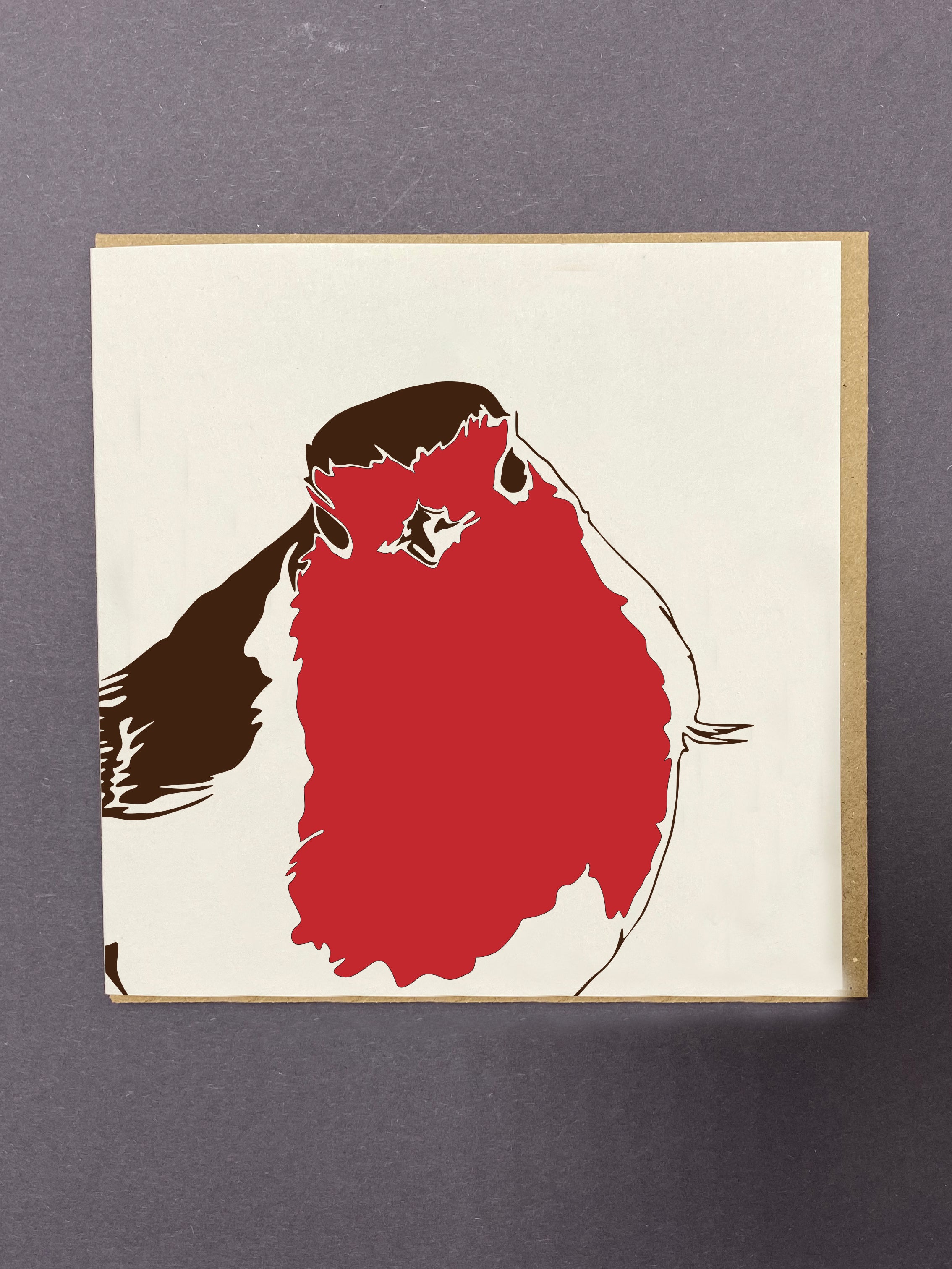 Robin Letterpress Card