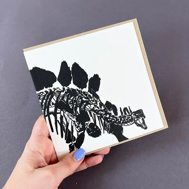 Steg Dinosaur Letterpress Card
