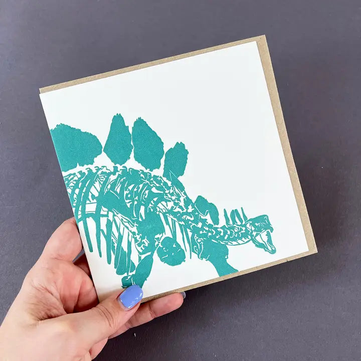 Steg Dinosaur Letterpress Card