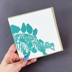 Steg Dinosaur Letterpress Card